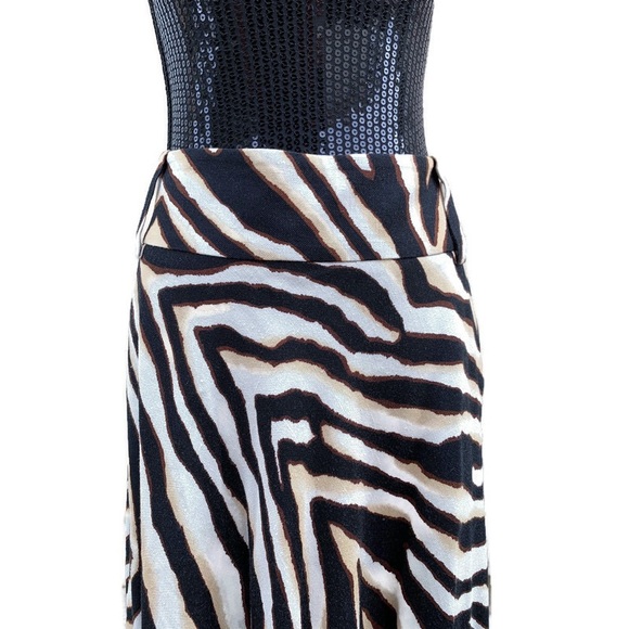 Zara Skirts Zara Woman Tiger Print Waterfall Skirt Poshmark